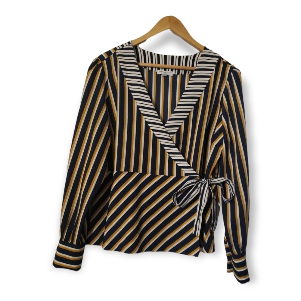 Carolina Belle Longsleeve Wrap Blouse